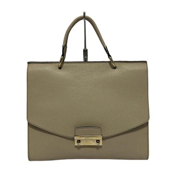 Auth FURLA Julia F6801 Beige Leather - Handbag - Picture 2 of 10